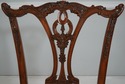 F73770: Carved Mahogany Chippendale Style Chair w.