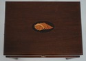 L73711: MADISON SQUARE Mahogany Inlaid Silver Lidd