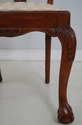 F73770: Carved Mahogany Chippendale Style Chair w.