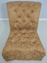L73763: Pair Of Tufted Rolled Back Lounge Chairs