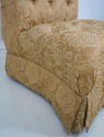 L73763: Pair Of Tufted Rolled Back Lounge Chairs