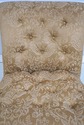 L73763: Pair Of Tufted Rolled Back Lounge Chairs