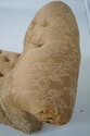 L73763: Pair Of Tufted Rolled Back Lounge Chairs