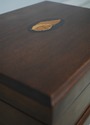 L73711: MADISON SQUARE Mahogany Inlaid Silver Lidd