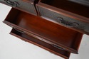 L73651: THEODORE ALEXANDER Embossed Metal Chest w.