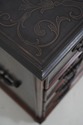 L73651: THEODORE ALEXANDER Embossed Metal Chest w.