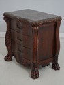 73757: Pair of Marble Top Nightstands