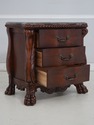 73757: Pair of Marble Top Nightstands