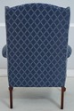 73767: BROYHILL Roll Arm Blue Upholstered Wing Cha