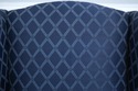 73767: BROYHILL Roll Arm Blue Upholstered Wing Cha