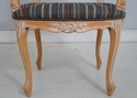 73768: French Louis XV Style Upholstered Open Armc