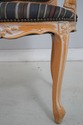 73768: French Louis XV Style Upholstered Open Armc