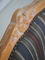 73768: French Louis XV Style Upholstered Open Armc