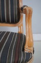 73768: French Louis XV Style Upholstered Open Armc