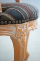 73768: French Louis XV Style Upholstered Open Armc