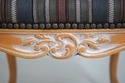 73768: French Louis XV Style Upholstered Open Armc