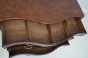 73726: BAKER Mahogany Serpentine 4 Drawer Chest