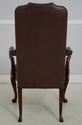 L73830: Pair Of HICKORY Leather Mahogany Armchairs