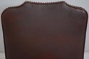 L73830: Pair Of HICKORY Leather Mahogany Armchairs