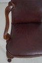 L73830: Pair Of HICKORY Leather Mahogany Armchairs