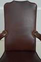 L73830: Pair Of HICKORY Leather Mahogany Armchairs