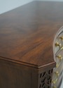 73726: BAKER Mahogany Serpentine 4 Drawer Chest