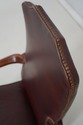 L73830: Pair Of HICKORY Leather Mahogany Armchairs