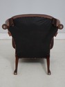 L73830: Pair Of HICKORY Leather Mahogany Armchairs