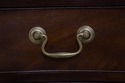 73726: BAKER Mahogany Serpentine 4 Drawer Chest