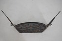 F73753: French Country Wrought Iron 3 Panel Firesc