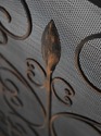 F73753: French Country Wrought Iron 3 Panel Firesc