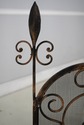 F73753: French Country Wrought Iron 3 Panel Firesc