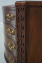 73726: BAKER Mahogany Serpentine 4 Drawer Chest