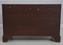 73726: BAKER Mahogany Serpentine 4 Drawer Chest