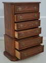 73814: THOMASVILLE Oak 6 Drawer High Chest