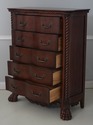 F73756: Victorian Style Mahogany Finish 5 Drawer C