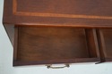 L73725: Mahogany Inlaid 2 Drawer Console Table
