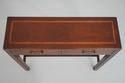 L73725: Mahogany Inlaid 2 Drawer Console Table