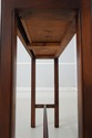 L73725: Mahogany Inlaid 2 Drawer Console Table