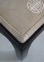 73743: CENTURY Oriental Style Leather Seat Black L