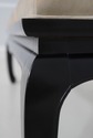 73743: CENTURY Oriental Style Leather Seat Black L