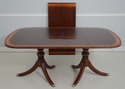 L73633: ETHAN ALLEN Mahogany Inlaid Dining Table