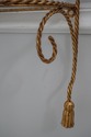 60353EC: Rope & Tassel  Italian Gold Finish Iron H