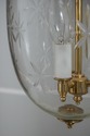 F60264EC: Etched Glass Bell Form Vintage Hall Ceil