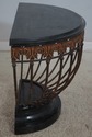 68673: MAITLAND SMITH Marble Top Iron Base Console