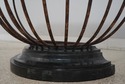 68673: MAITLAND SMITH Marble Top Iron Base Console