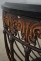 68673: MAITLAND SMITH Marble Top Iron Base Console