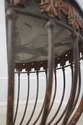 68673: MAITLAND SMITH Marble Top Iron Base Console
