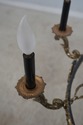 F68663: French Empire 8 Arm Black & Brass Hanging 