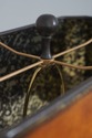 68697: MAITLAND SMITH Bronze Floor Lamp w. Leather